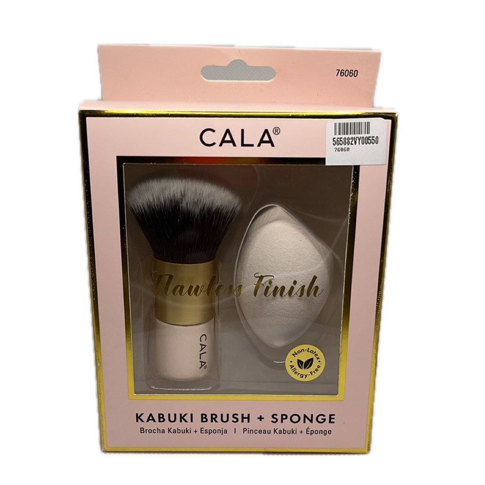 ‼️SALE‼️CALA Kabuki Brush and Sponge Set | NWT